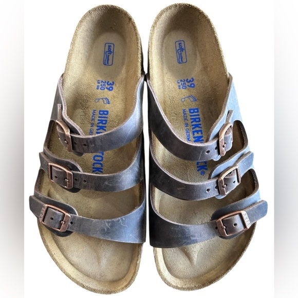 BIRKENSTOCK Women’s Florida Soft Footbed Oiled Leather In Havana 39/8.5-9✨NIB✨ - Picture 8 of 15